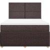 Box spring postel s matrací 160x200 cm textil [3292100] (Barva Světle šedá)