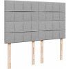 Box spring postel s matrací 160x200 cm textil [3292109] (Barva Černá)