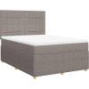 Box spring postel s matrací 160x200 cm textil [3292109] (Barva Černá)
