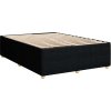 Box spring postel s matrací 160x200 cm textil [3292109] (Barva Černá)
