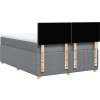 Box spring postel s matrací 160x200 cm textil [3289801] (Barva Tmavě šedá)