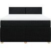 Box spring postel s matrací 160x200 cm textil [3289801] (Barva Tmavě šedá)