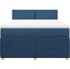 Box spring postel s matrací 160x200 cm textil [3289801] (Barva Tmavě šedá)