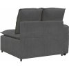 Modulární pohovka koncový modul s područkami a polštáři 100 cm [4104408] (Barva Tmavě šedá)