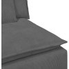 Modulární pohovka koncový modul s područkami a polštáři 100 cm [4104408] (Barva Tmavě šedá)