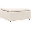 Modulární pohovka s podnožkou a polštáři [3321085] (Barva Krémová)
