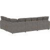 Modulární pohovka s polštáři manšestrová tkanina [3321168] (Barva Tmavě šedá)