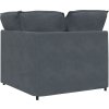Modulární rohová pohovka s polštáři 100 cm [4104460] (Barva Tmavě šedá)