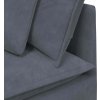 Modulární rohová pohovka s polštáři 100 cm [4104460] (Barva Tmavě šedá)
