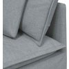 Modulární rohová pohovka s polštáři 100 cm [4104448] (Barva Tmavě šedá)
