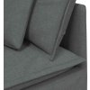 Modulární rohová pohovka s polštáři 100 cm [4104448] (Barva Tmavě šedá)