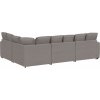 Modulární pohovka s polštáři textil [3321148] (Barva Tmavě šedá)