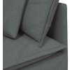 Modulární pohovka s polštáři textil [3321148] (Barva Tmavě šedá)