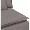 Modulární středový modul pohovky s polštáři 100 cm [4104417] (Barva Světle šedá)