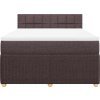 Box spring postel s matrací 140x200 cm textil [3287484] (Barva Krémová)