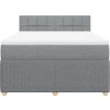 Box spring postel s matrací 140x200 cm textil [3287484] (Barva Krémová)