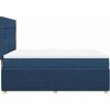 Box spring postel s matrací 140x200 cm textil [3292079] (Barva Světle šedá)
