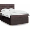 Box spring postel s matrací 140x200 cm textil [3292079] (Barva Světle šedá)