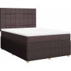 Box spring postel s matrací 140x200 cm textil [3292079] (Barva Světle šedá)