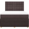 Box spring postel s matrací 140x200 cm textil [3292079] (Barva Světle šedá)