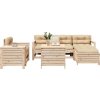 7dílná zahradní sedací souprava impregnovaná borovice [3250532] (Barva Přírodní borovice)