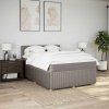 Box spring postel s matrací 140x200 cm textil [3289779] (Barva Světle šedá)
