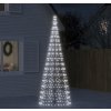 LED vánoční stromek na stožár 550 ch LED 300 cm [358115] (Barva Modrá)