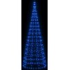 LED vánoční stromek na stožár 550 ch LED 300 cm [358115] (Barva Modrá)