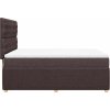 Box spring postel s matrací 140x200 cm textil [3294388] (Barva Černá)