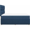 Box spring postel s matrací 140x200 cm textil [3294388] (Barva Černá)