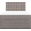 Box spring postel s matrací 140x200 cm textil [3294395] (Barva Černá)