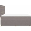 Box spring postel s matrací 140x200 cm textil [3294395] (Barva Černá)
