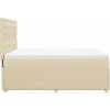 Box spring postel s matrací 140x200 cm textil [3294395] (Barva Černá)