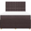 Box spring postel s matrací 140x200 cm textil [3294395] (Barva Černá)