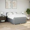 Box spring postel s matrací 140x200 cm textil [3287473] (Barva Tmavě šedá)