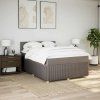 Box spring postel s matrací 140x200 cm textil [3287473] (Barva Tmavě šedá)