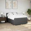 Box spring postel s matrací 140x200 cm textil [3287473] (Barva Tmavě šedá)