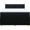 Box spring postel s matrací 140x200 cm textil [3289772] (Barva Světle šedá)