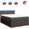 Box spring postel s matrací 140x200 cm textil [3289772] (Barva Světle šedá)