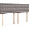 Box spring postel s matrací 140x200 cm textil [3289793] (Barva Světle šedá)