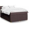 Box spring postel s matrací 140x200 cm textil [3289793] (Barva Světle šedá)