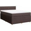 Box spring postel s matrací 140x200 cm textil [3289793] (Barva Světle šedá)