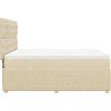 Box spring postel s matrací 140x200 cm textil [3292087] (Barva Tmavě šedá)