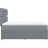 Box spring postel s matrací 140x200 cm textil [3292087] (Barva Tmavě šedá)