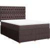 Box spring postel s matrací 140x200 cm textil [3292087] (Barva Tmavě šedá)