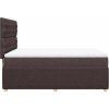 Box spring postel s matrací 140x200 cm textil [3292087] (Barva Tmavě šedá)