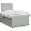 Box spring postel s matrací 120 x 200 cm samet [3294609] (Barva Růžová)