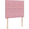 Box spring postel s matrací 120 x 200 cm samet [3294609] (Barva Růžová)