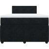 Box spring postel s matrací 120 x 200 cm samet [3290004] (Barva Světle šedá)