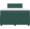 Box spring postel s matrací 120 x 200 cm samet [3290004] (Barva Světle šedá)